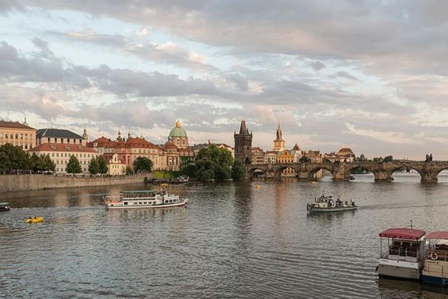 View of the Charles Bridge, Prague, Czechia