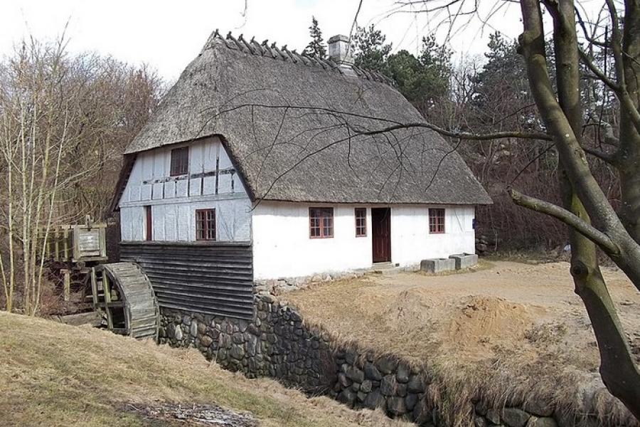 Waterwheel house, Den Gamle By, Denmark