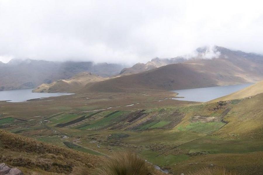 Landscape vista of Sangay NP