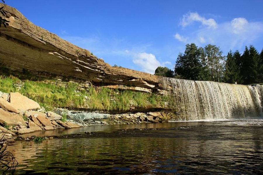 Jagala Waterfall from below, Estonia