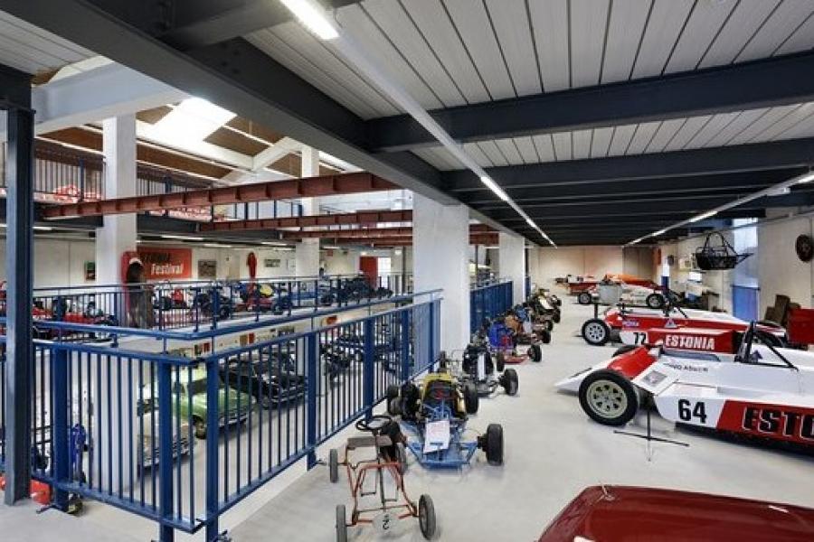 Display mezzanines, MOMU, Motorsport Museum, Estonia