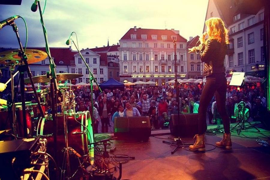 Jazz festival evening, Old Tallinn, Estonia