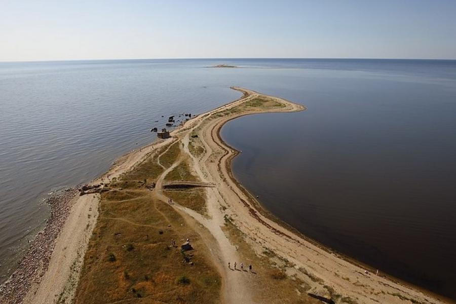 Aerial view of Sõrve Spit