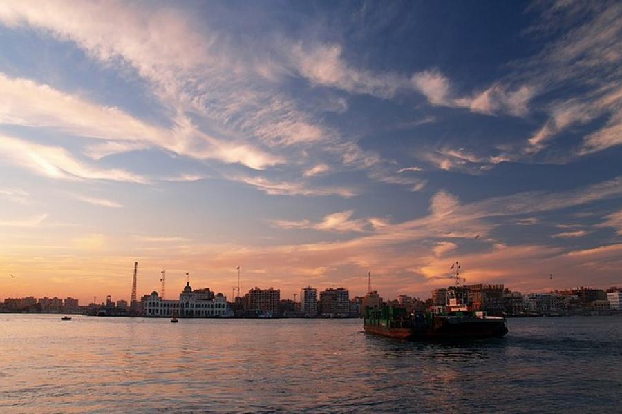 Evening boat ride, Luxor, Egypt