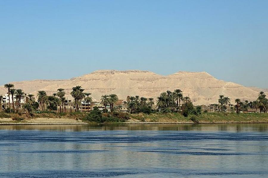 Nile west bank near Luxor, Egypt