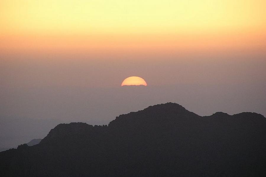 Sunset over Mount Sinai, near Saint Catherine's Monastery, Egypt