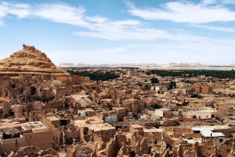 Town panorama, Siwa Oasis, Egypt