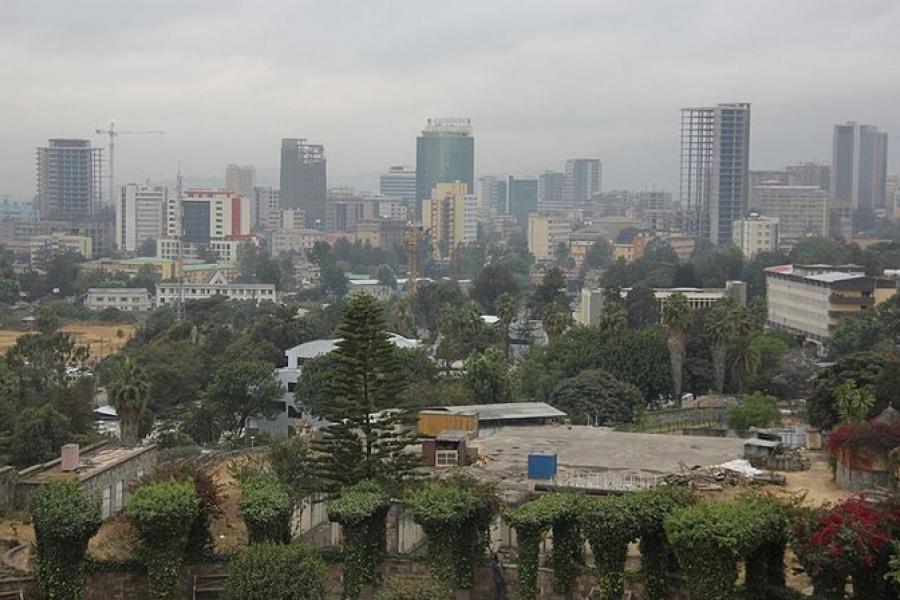 City overview of Addis Ababa, Ethiopia