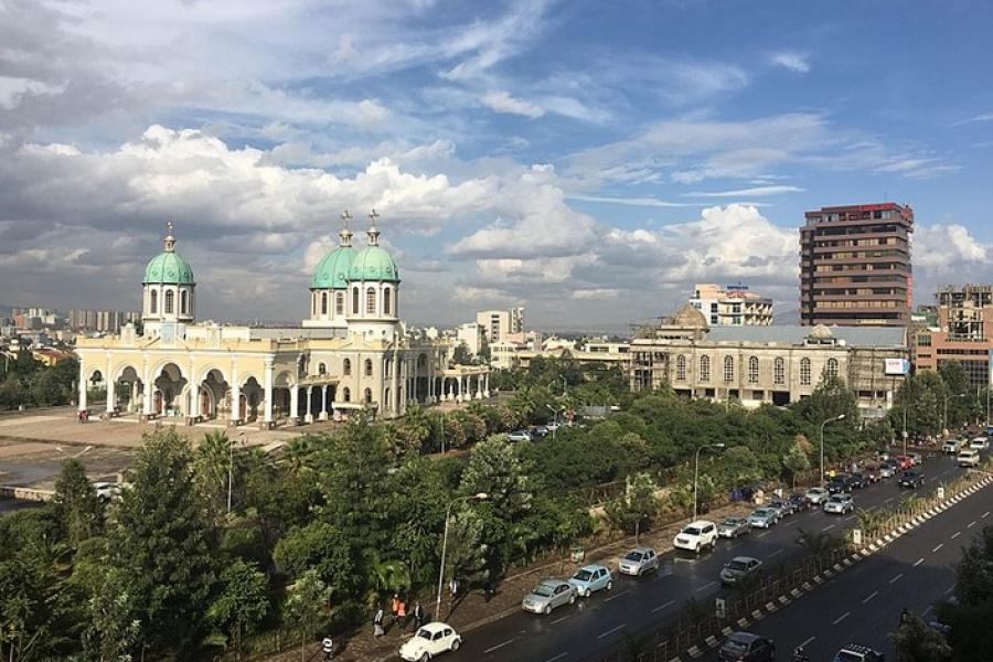 A dome cathedral, Addis Ababa, Ethiopia