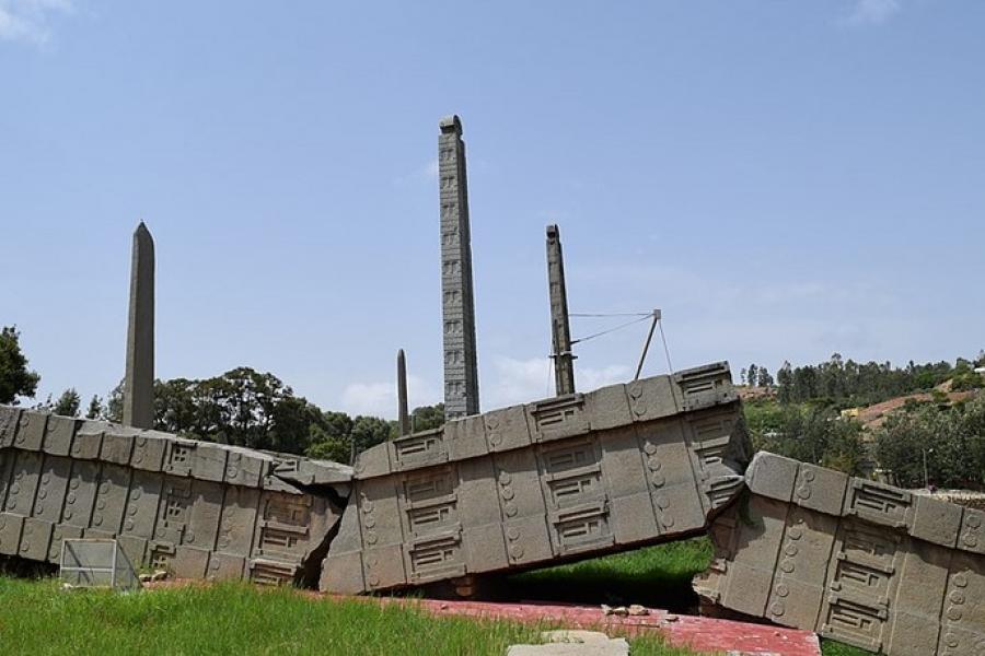 Ruins of obelisks, Aksum, Ethiopia