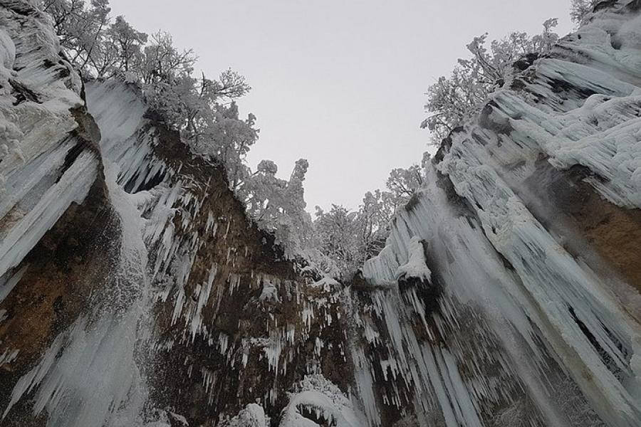 Frozen waterfall, Plitvice Lakes NP, Croatia