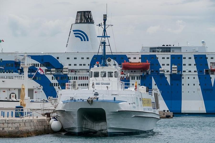 Harbour and ferries, Split, Croatia