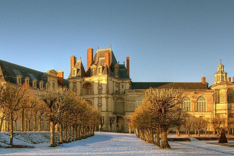 Golden sunset, Chateau de Fontainebleau