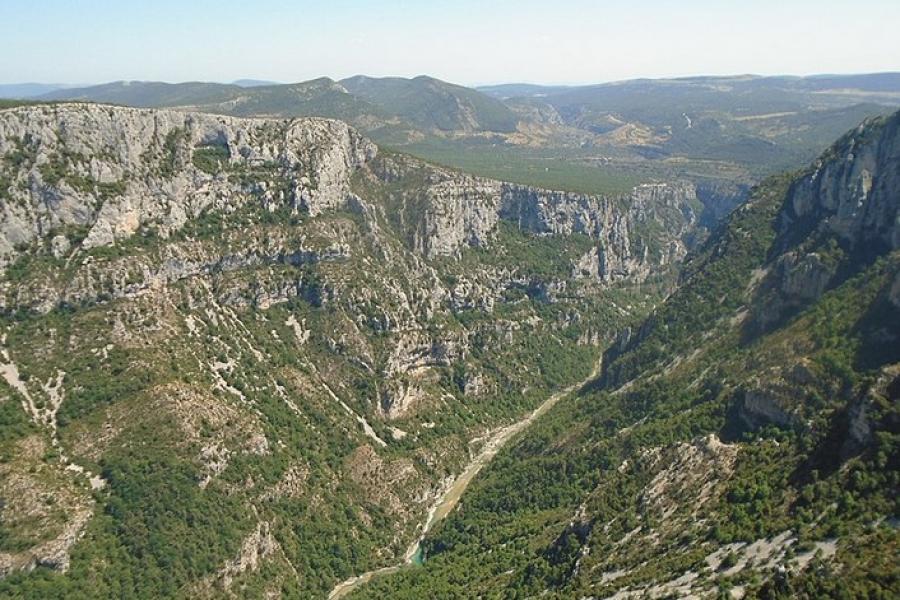 Aerial vista, Gorges du Verdon