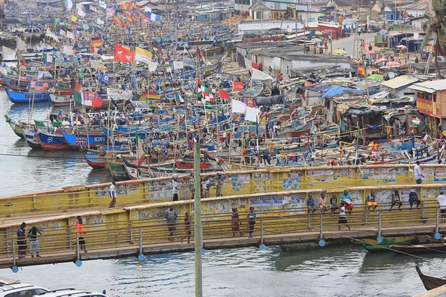 Boat market, Elmina