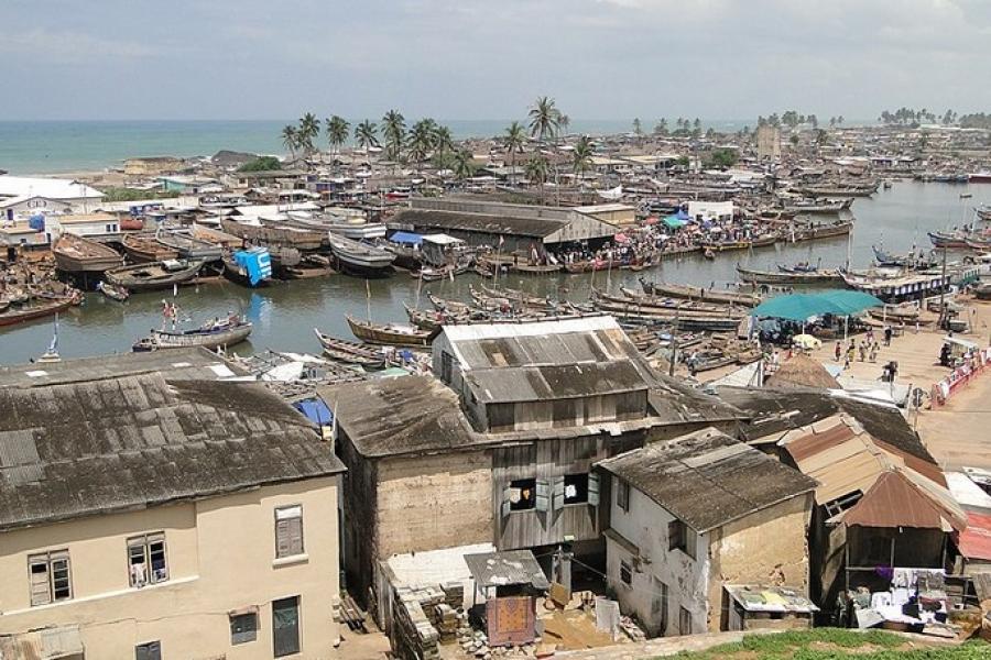 Overview of Elmina, Ghana