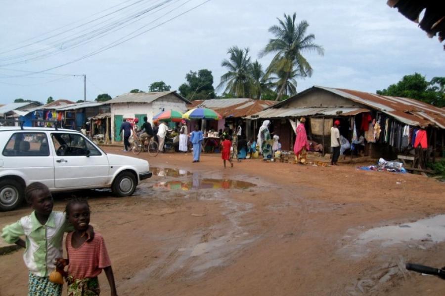 Gunjur Village, town centre