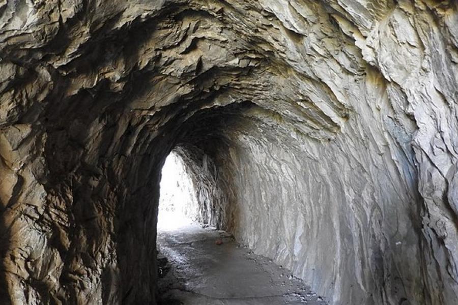 Cave entrance, Great Siege Tunnels, Gibraltar