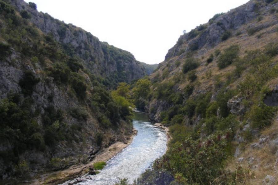 Aggitis Canyon and river, Greece