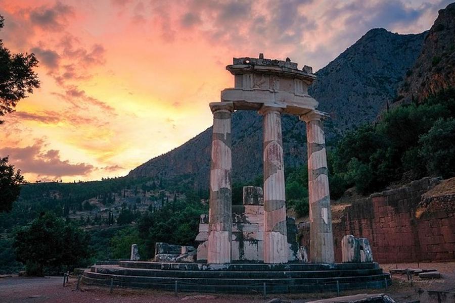 Tholos temple, Delphi, Greece